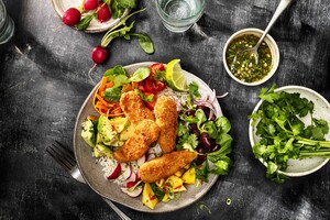 Omeletplakjes als vervanger voor vleesbeleg