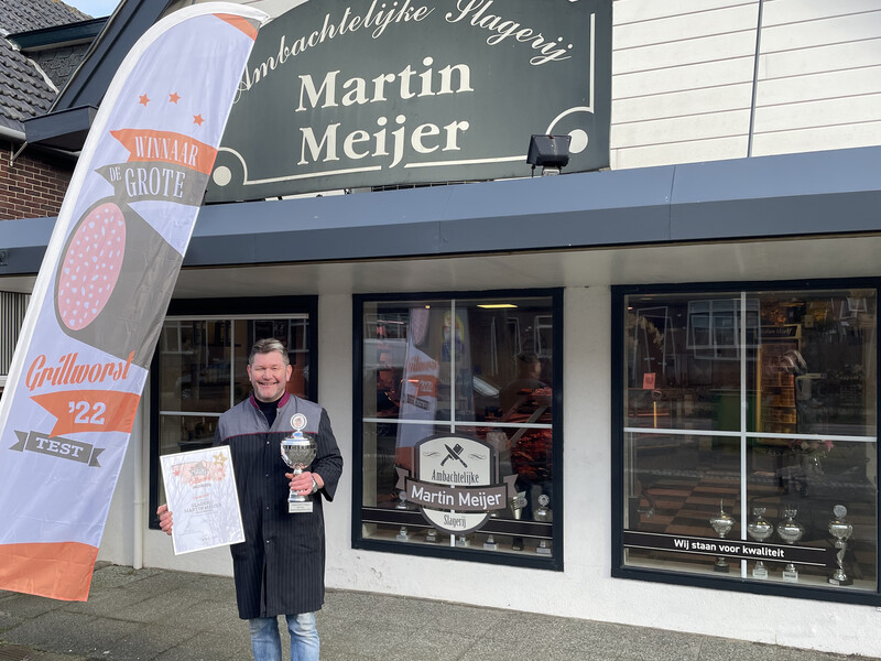 Slagerij Martin Meijer wint Grote Grillworsttest 2022