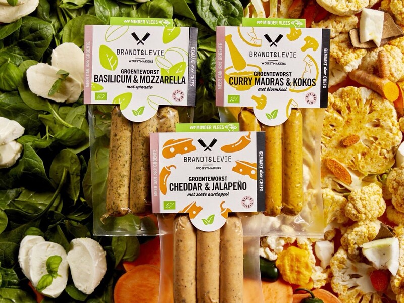 Brandt & Levie introduceert groenteworsten in drie smaken