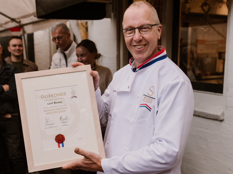 Branche erkende meestertitel voor Friese slager Gerk Biesma