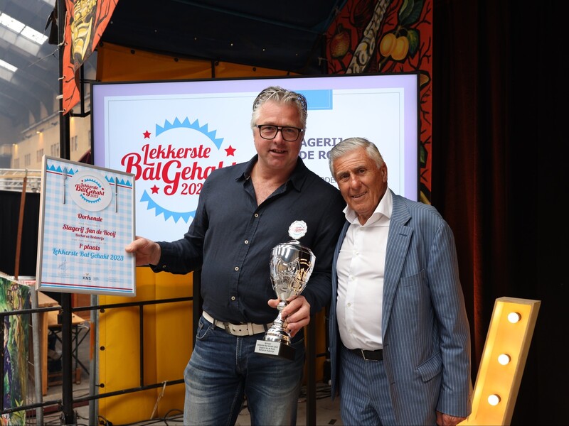 Slagerij Jan de Rooij wint Lekkerste Bal Gehakt 2023