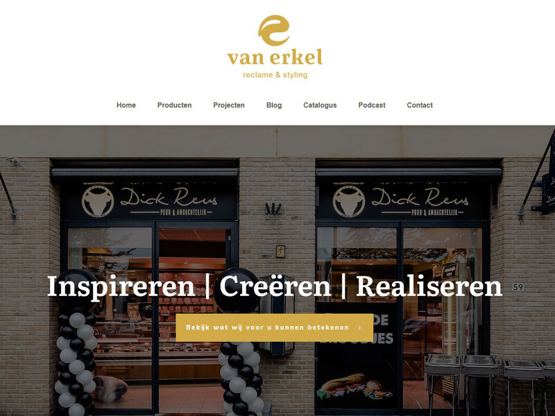Van Erkel Reclame & Styling lanceert nieuwe website