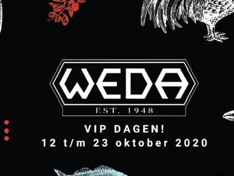 WEDA houdt VIP Dagen van 12 tot en met 23 oktober